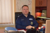 Na zdjęciu widać pełniącego obowiązki Komendanta Powiatowego Policji w Tarnowskich Górach młodszego inspektora Sławomira Bylickiego